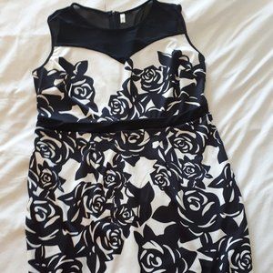 Rosegal Black & White Summer Dress
